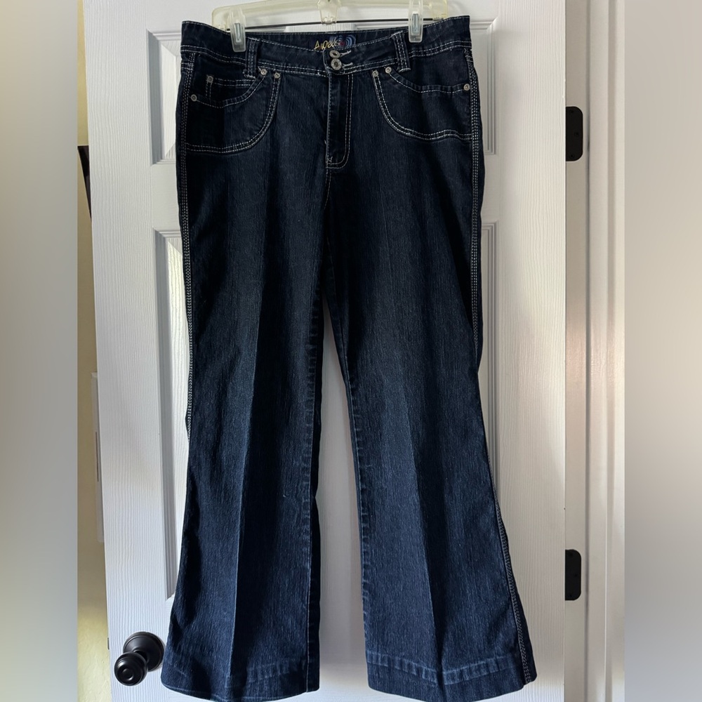 Angels Size 16 Dark Blue Flare Jeans